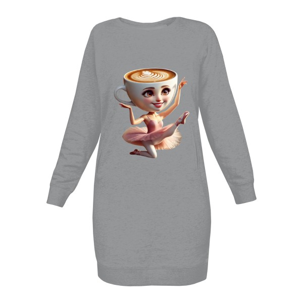 Mikinové šaty Organic s potiskem assasin4